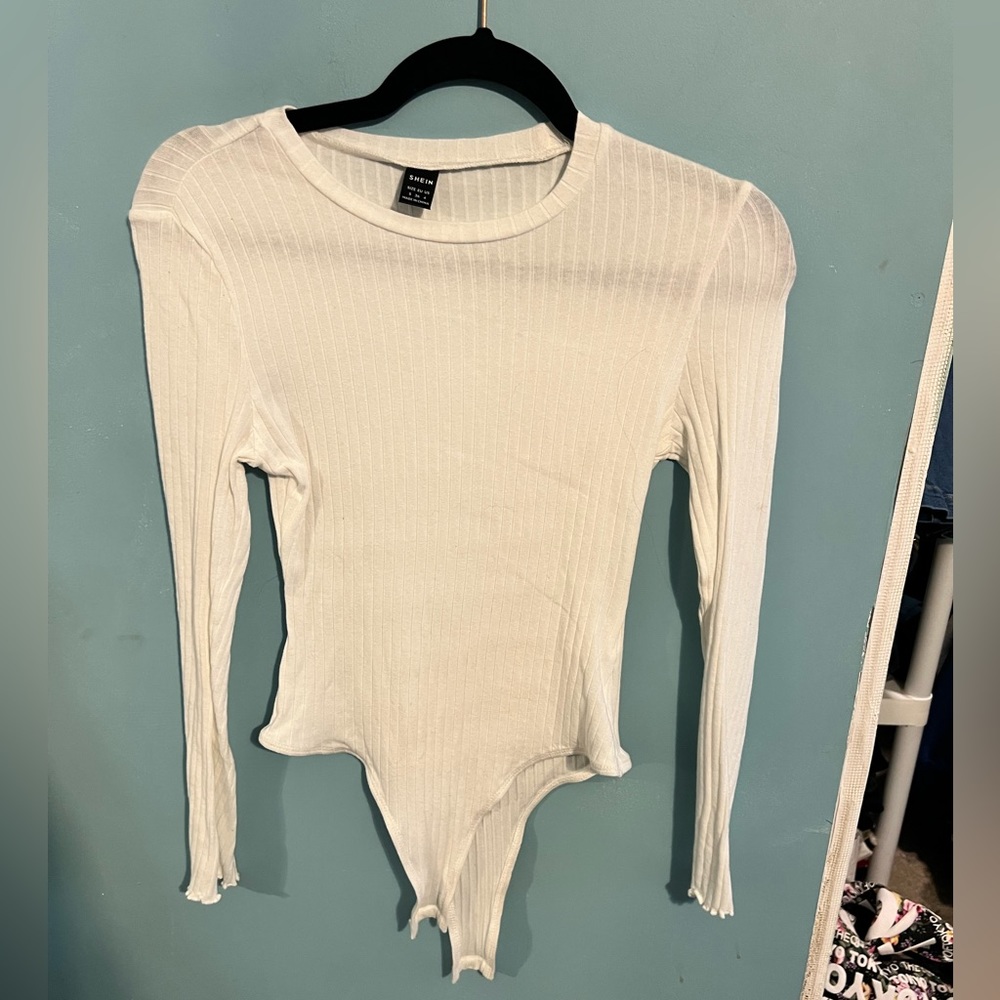 White Shein bodysuit